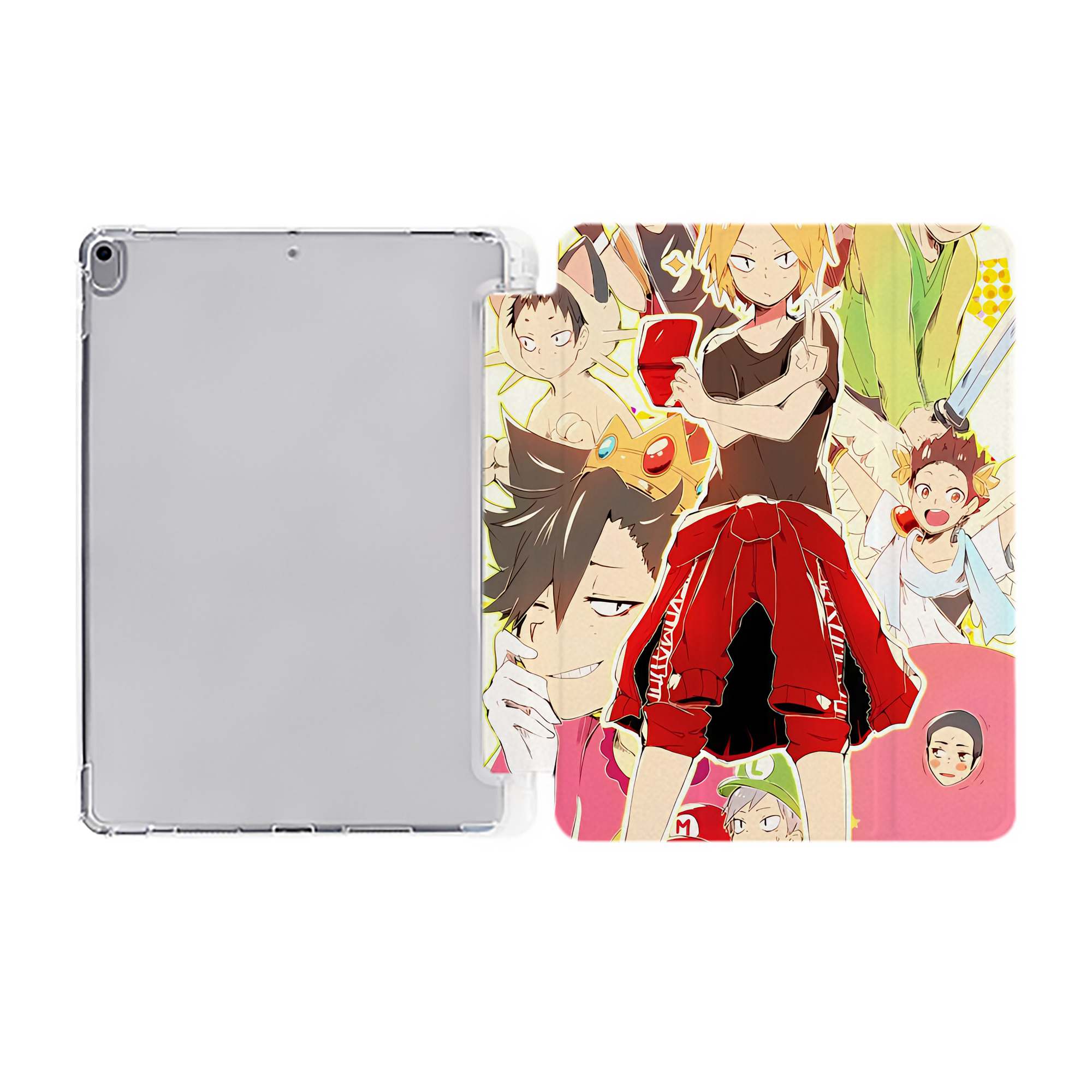 （画像用） ハイキュー!! Haikyu!! IPad ケース ペン収納付き 三つ折りスタンド PUレザー×シリコン 対応機種9.5/10.5/10.9インチ